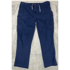 Carhartt Scrubs C54108T Men's XXL TALL Ripstop 8-Pocket Pants Uniform Navy Blue
